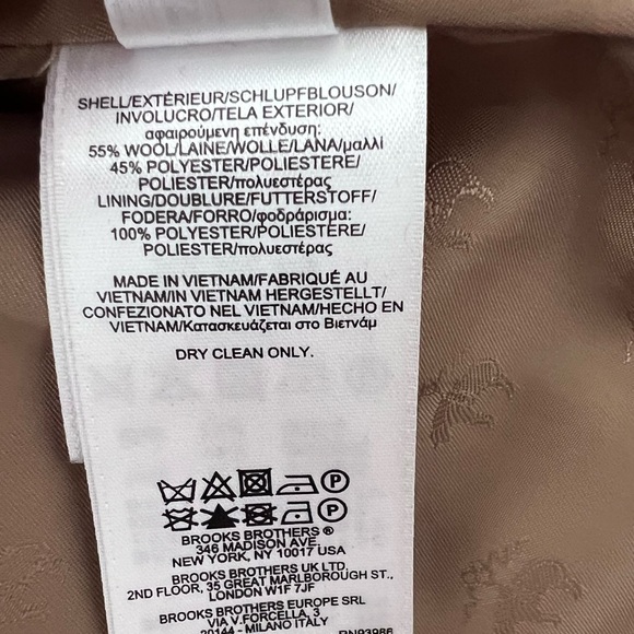 Brook Brothers Classic camelhair knee length coat - Picture 14 of 16